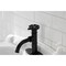 Kingston Brass KSD2820RX Single-Handle Bathroom Faucet with Push Pop-Up, Matte Black KSD2820RX - alternate 3